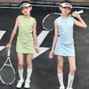 Traje Deportivo de Verano para Niñas 2026 Nueva Moda Casual Chaleco y Falda Corta Atuendo de Tenis de Verano para Niños Mayores