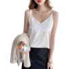 Camisola de Satín sin Mangas para Mujer, Top Sexy para Verano, Corte Holgado, Camiseta Interior sin Mangas, Prenda Interior de Moda para Trajes