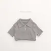 Polo Clásico~Algodón Puro Amigable con la Piel~Estilo Primavera y Verano~Tops de Punto de Manga Corta para Niños