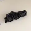Pinza para el pelo de plátano de malla de lunares estilo coreano, Pinza de garra de burbuja de gasa de alta gama, Accesorio para el cabello, Pinza elegante para coleta, Pasador