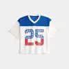 Ropa Femenina Estilo Callejero Americano Verano 2026 Nuevo Top Pulóver Holgado con Cuello en V Estampado Digital Camiseta Deportiva
