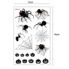 Pegatina de Tatuaje Temporal de Halloween Telaraña Murciélago Linterna de Calabaza Tatuaje de Cicatriz Fábrica Fuente Suministro en Stock Transfronterizo