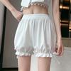 Shorts de Segurança Jk Podem Ser Usados Fora Menina Branca Laço Shorts de Segurança Calças Abóbora Leggings Estilo Verão 2024