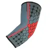 Coderas de Jacquard Tejido de Nylon para Deportes y Fitness, Coderas de Compresión de Alta Elasticidad para Baloncesto al Aire Libre y Ciclismo, Mangas para Codos Calientes