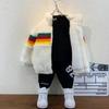 Abrigo Ocho Estaciones para Niños y Niñas Invierno Engrosado Suéter de Lana para Bebé Abrigo de Algodón Abrigo Infantil Abrigo de Algodón para Mujer Otoño e Invierno