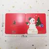 Tarjeta de felicitación navideña, bendición navideña, tarjeta pequeña, mini mensaje de dibujos animados lindo, tarjeta de agradecimiento, regalo de Navidad, tarjeta de felicitación pequeña