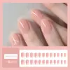 Unhas Postiças Curtas Personalizadas no Atacado, Adesivos de Unha Embalados, Unhas Usáveis, Arte de Unha Ilustrada, Unhas Postiças