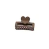 4CM Presilha Rectangular de Amor Fosca Média e Pequena Presilha Superior Presilha Tubarão Presilha de Cabelo Presilha Lateral para Cabelo Quebrado