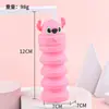 Estojo de lápis retrátil de silicone com tema de desenho animado transfronteiriço, estojo fofo e de grande capacidade com zíper, organizador de material escolar para alunos do ensino fundamental