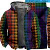 Chaqueta acolchada de algodón de invierno 2024, abrigo forrado de vellón para hombre, cálida, retro, con capucha, textura de tendencia, algodón, informal, comercio exterior transfronterizo
