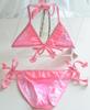 Traje de baño para bebé niña de secundaria, bonito y colorido, con cordones, ajustable, bikini dividido, combinación de traje de baño