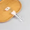 Haste Sólida Transparente de Cristal Máscara Pincel de Silicone Tipo Pá Cabeça Macia Pincel para Máscara Facial Ferramenta de Mistura Pincel para Aplicação de Máscara