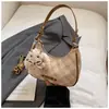 Bolsa Tote Grande Simples e Estilosa para o Dia a Dia de Mulheres, Nova Moda 2026 Bolsa de Ombro Estampada para Usar sob o Braço, Tendência Bolsa Meia-Lua