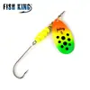Isca Spinner Giratória Ftk com Anzol Único Lâmina de Ferro Spinnerbait para Pesca de Robalo e Lucio