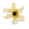 Novo broche de begônia de nove estrelas tridimensional brilho luxo temperamento outono e inverno corsage casaco presente broche de casaco vestido