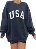 Sudadera Oversize para Mujer Langwyqu Los Ángeles California