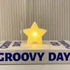 Luz de Noche de Estrella Portátil para Actuaciones de Festival, Luz de Atmósfera de Concierto de Estrella de Cinco Puntas Portátil, Adorno de Escritorio