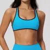 Sujetador deportivo de espalda cruzada hueco de alta elasticidad, transpirable y de secado rápido para mujer 2578