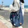 Bolso de Hombro Tejido Hueco de Verano para Mujer 2025 Nuevo Estilo Bolso de Punto con Flor de Hilo Gran Capacidad Bolso Tote