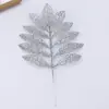 Hojas de Árbol de Hoja de Oro Simulada Hojas Persas Guirnalda de Árbol de Navidad Accesorios de Decoración Hojas de Olivo Hecho a Mano DIY Hojas Simuladas