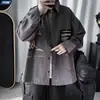 Masculino Primavera Outono Inverno 2026 Novo Estilo Cool Roupa de Trabalho Jeans Manga Longa Camisa Outono Jaqueta Casual Roupas Masculinas