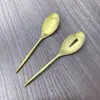 Aço Inoxidável Lixamento Colher Pública Portuguesa Ralo Público Restaurante Hotel Colher Pública Ralo Serviço de Buffet Colher Ralo