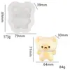 Molde de Pellizco Tejido de Invierno Muñeco de Dibujos Animados Oso Sombrero de Pellizco DIY Guantes Suéter Molde de Silicona