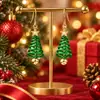 Accesorios Navideños Transfronterizos Europeos y Americanos Sentido de Diseño de Nicho Campanas para Árbol de Navidad Pendientes de Tachuela Pendientes para Mujer Atmósfera Festiva Joyería para Orejas