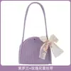Bolsa de Mão Grande de Corda de Algodão Bolsa Tecida Francesa para Mulheres 2024 Nova Moda Bolsa Concha de Ombro Único para Mulheres Moda Ins