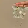 "Flores Murcham, mas Rosas Não." Brincos de Franja de Flor Vermelha Vintage Estilo Francês Romântico com um Toque de Luxo e um Apelo de Nicho