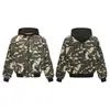 Ropa Vintage Yidao Otoño 2026 Nuevo Estilo Callejero Americano Retro Ropa de Trabajo Camuflaje Patchwork Holgada Versátil Chaqueta con Capucha