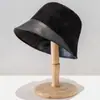 Sombrero de Pescador Estilo Americano de Gamuza Sintética para Otoño e Invierno, Unisex, Felpa, Cálido, Elegante Sombrero de Otoño e Invierno, Retro