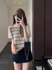 Moda Nórdica de Nicho Blusa Jacquard Fair Isle de Dos Piezas Falsas Top de Tacto Frío para Mujer Nuevo Primavera/Verano 2026 H042423