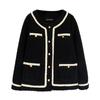 Top Adelgazante Talla Extra Otoño e Invierno Nuevo Lana de Cordero Extra Grande Grueso Piel Chaqueta Estilo Chanel 2957