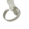Pulsera de cuentas tejidas simples de plata de ley S925 con diseño de lujo ligero y elegante de estilo coreano, apiladas con detalles de alta gama