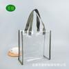 Bolsas de PVC de Moda, Bolsas Tote Transparentes Cuadradas Pequeñas con Logo Personalizable, Adecuadas para Recuerdos de Boda, con un Diseño Cosido de Alta Gama