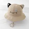 Sombrero de Bebé Primavera y Verano Sombrero de Pescador para Niñas, Lindo y Adorable Sombrero de Pescador de Gato, Sombrero Cálido para Niños, Estilo Princesa de Moda