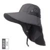 Sombrero de Pesca Sombrero Anti-ultravioleta Sombrero de Sol de Verano para Exteriores Sombrero de Sol de Ala Ancha Protección para Cara y Cuello para Hombres y Mujeres