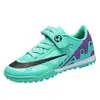 Zapatos de Fútbol Nuevos de Velcro Transfronterizos para Niños, Adolescentes, Estudiantes, Clavos Triturados, Entrenamiento en Césped, Zapatos de Fútbol Deportivos