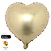 Balão de hélio flutuante publicitário de alumínio de 18 polegadas em formato de coração com impressão de logotipo de estrela de cinco pontas atividades decoração de festa de aniversário