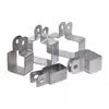 Suporte para Coluna de Estufa Tubo Quadrado Braçadeira Vertical Fixa Suporte Principal Tipo Fivela de Aperto Galvanizada Braçadeira para Tubo de Aço
