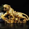 Lingote de Cobre Estilo Antiguo Adorno de Tigre de Año Nuevo, Animal del Zodiaco Propicio Tigre de Dinero, Decoración de Coche, Decoración del Hogar Sala de Estar