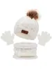 Gorro de punto transfronterizo de Amazon, gorro de otoño e invierno, gorro de lana a rayas para niños, gorro con pompón, engrosado, cálido y a prueba de viento