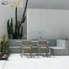 Asiento de Sofá de Arte de Concreto GRC Asiento de Sofá Combinado para Centro Comercial Silla de Cemento para Descanso en Áreas Públicas