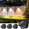 Luz Solar de Lavado de Pared para Exteriores, Luz Solar LED de Doble Color para Valla con Espejo Convexo, Nueva Luz para Pasillos Exteriores