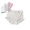 3118 Tiro Alto Talla Grande Suave 60 Piezas Modal Calzones para Mujer Estilo Japonés Sencillos Color Sólido Calzones para Mujer