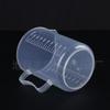 Taza medidora de plástico de 1000 ml en stock con escala y asa, Taza dispensadora de líquido de laboratorio de 1 L, Taza de calidad de material PP