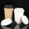 Tapa desechable a prueba de fugas de plástico para taza de té con leche y café, accesorios para taza, embalaje para llevar, tapa de papel calibre 8090