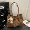 Versátil Simples Moda Alta Qualidade Textura 2026 Primavera/Verão Nova Bolsa de Ombro Único Feminina Trabalho Casual Cor Sólida Elegante Plissada