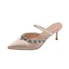 Oferta Especial Liquidación~Tacones Altos Absolutamente Hermosos de Punta Abierta para Mujer 2026 Nuevo Verano Ropa Exterior de Hada Combinación con Faldas Sandalias de Tacón Grueso